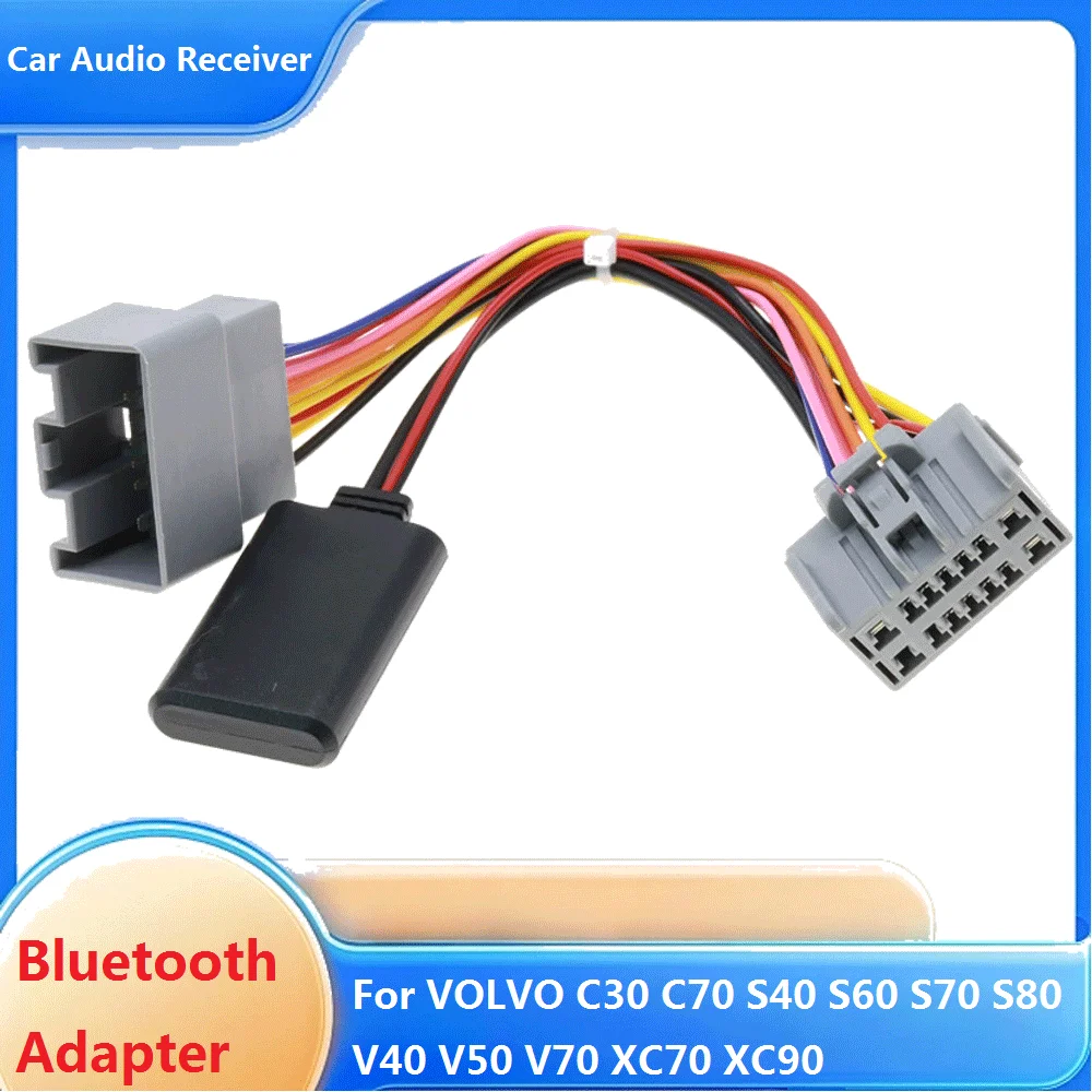 Car Bluetooth Adapter Audio Receiver AUX IN  for Volvo C30 C70 S40 S60 S70 S80 V40 V50 V70 XC70 XC90 Receiver Adapter