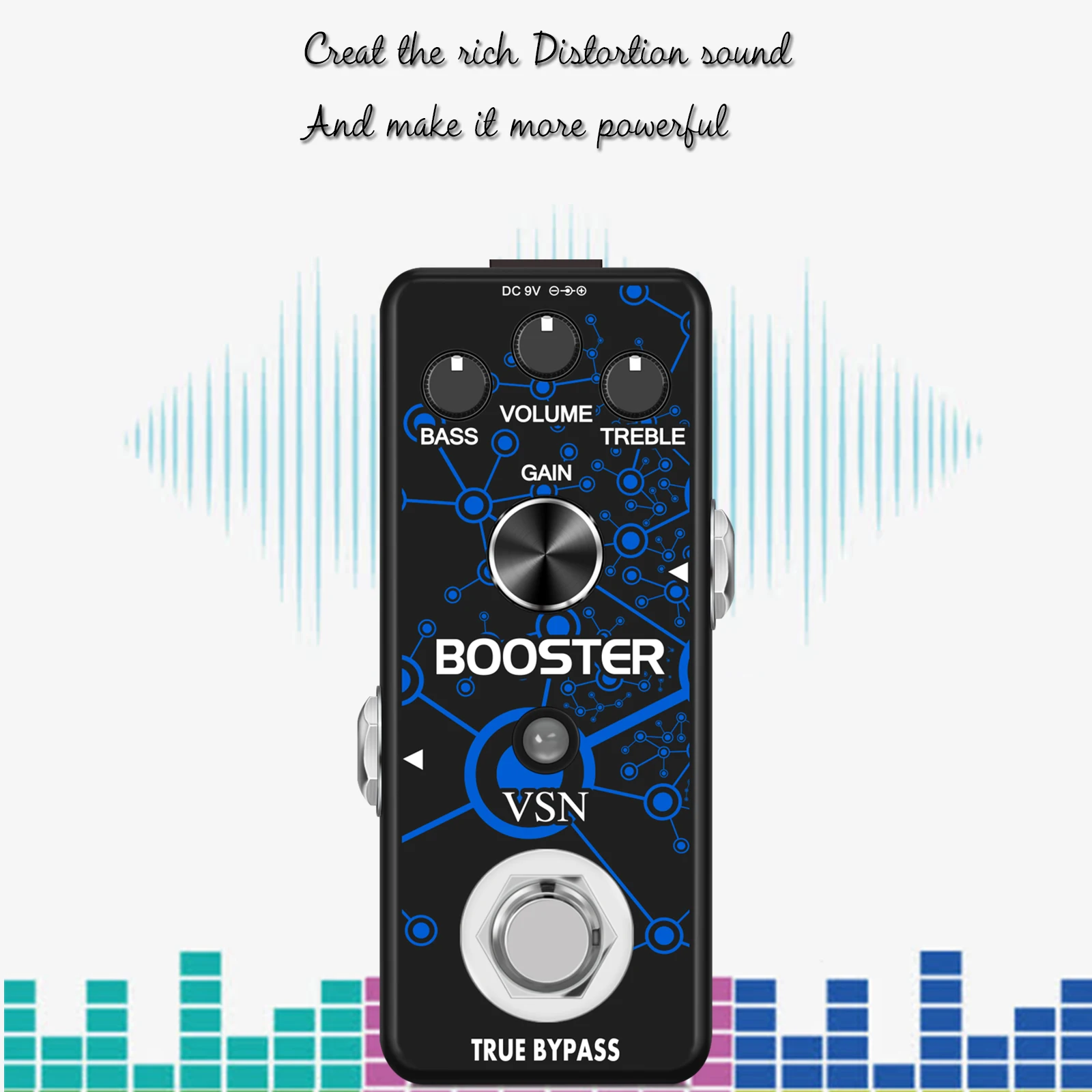 VSN Guitar Booster Pedal Pure Boost Effect Pedals Analog Pure Signal Amplification Sound Encouraging