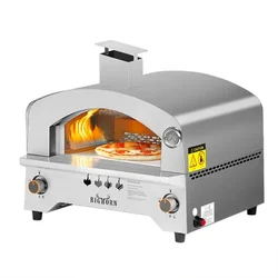 Gas Pizza Oven Outdoor with Thermometer Stainless Steel Large Traditional Kiln Pizza Oven 오븐 accessoires de cuisine forno pizza