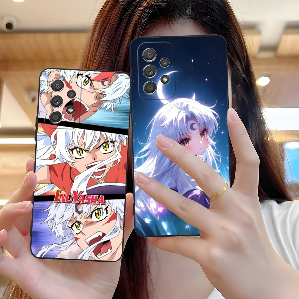 Inuyasha Sesshoumaru Mobile Cell Phone Case for Samsung Galaxy A73 72 71 70 55 54 53 52 35 34 32 23 14 13 5G Black Cover Shell