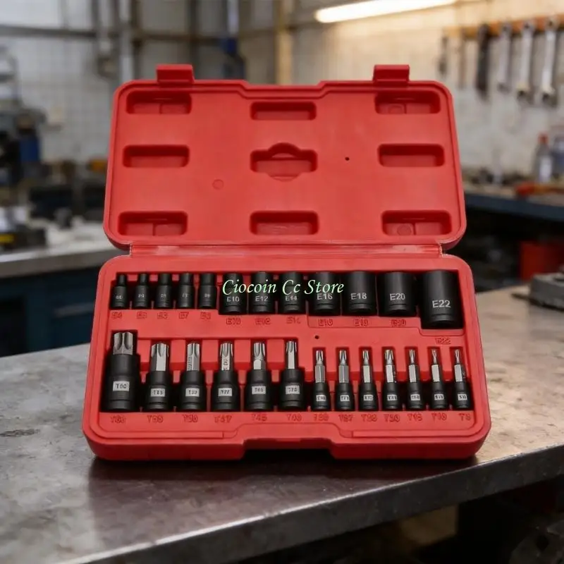 X90F Star Bit Socket Gear with External Drive Repair Storage for Daily Use