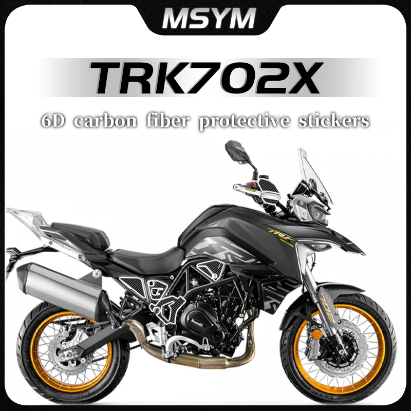 

For Benelli TRK702X TRK702 TRK 702 X Stickers 6D Carbon Fiber Protective Stickers Decorative Waterproof Stickers Accessories