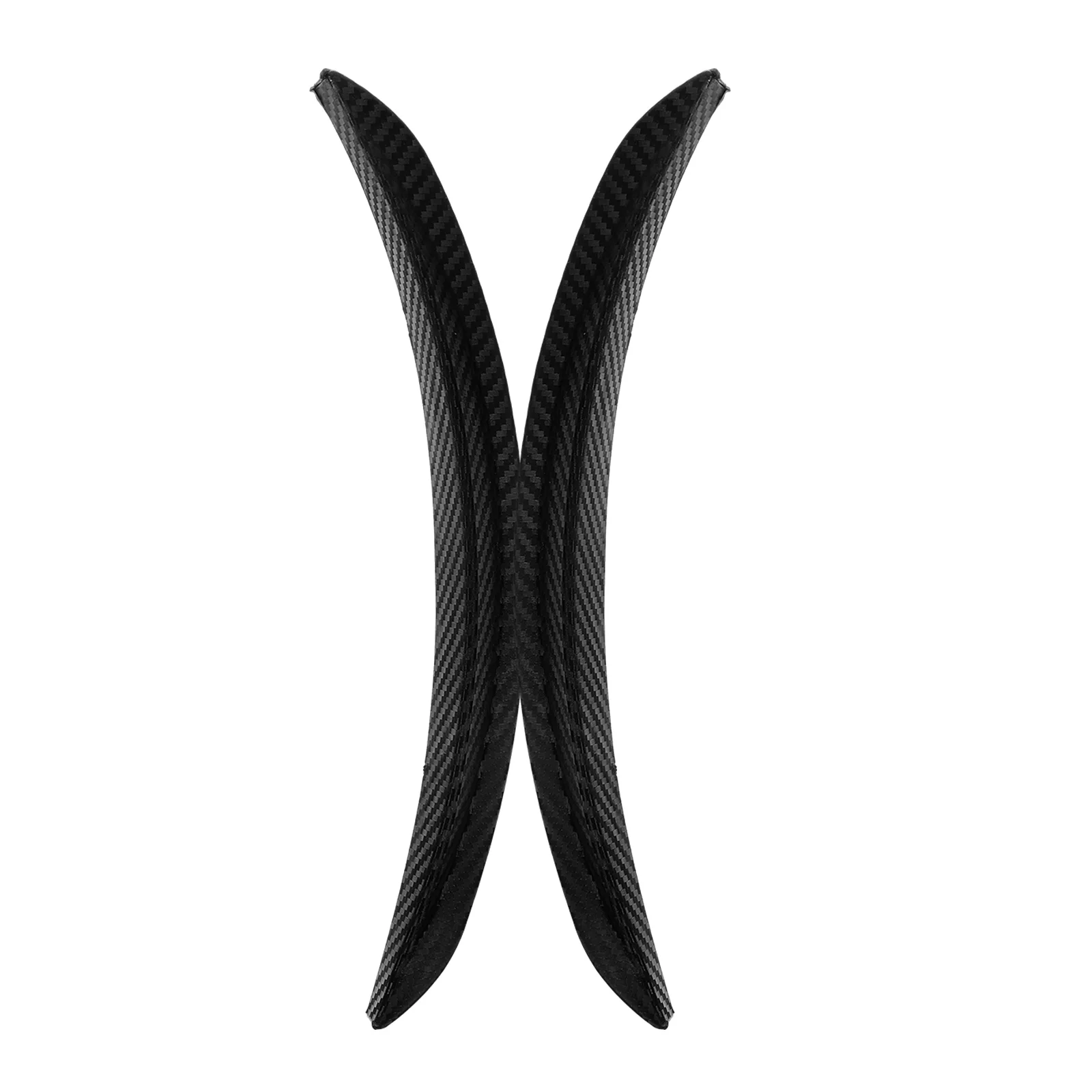 

2 Pcs Car Bumper Protector Guard 25cm Soft Rubber Edge Guards for Cars Vehicles Anti Scratch Carbon Fiber Style