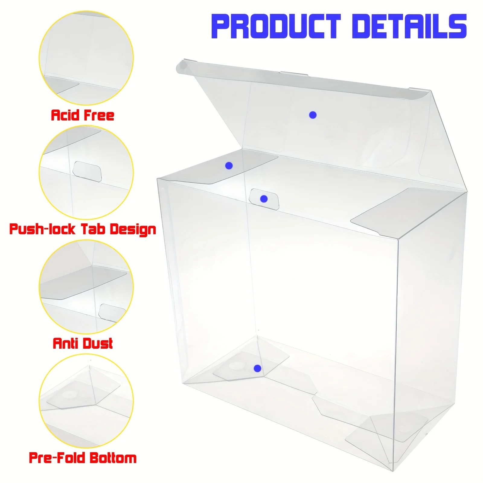 5/10 pcs ETB Plastic Protective Cases for Elite Trainer Box – 360° Clear View, Anti-Scratch, Dustproof Durable PET Card Storage