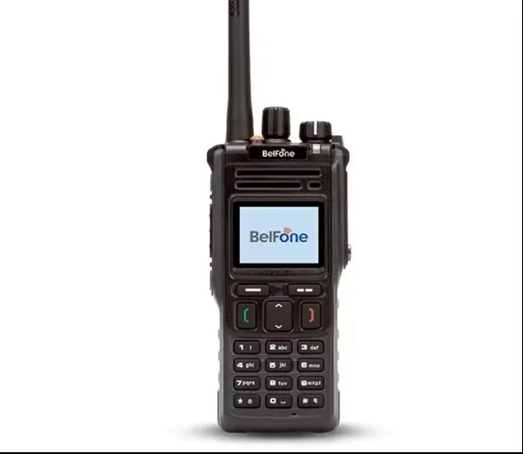 

Belfone Hot Sale Dmr Tier 3 Handheld Walkie Talkie Display IP68 Trunking Radio (BF-TD950)