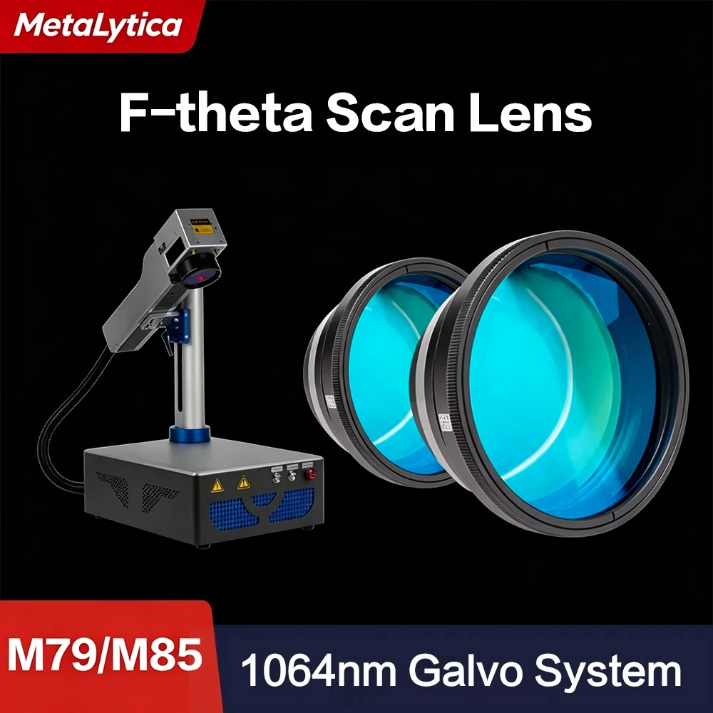 Lente de Campo MetaLytica F-theta Scan 1064nm 150x150 F210 220x220 F330 para Sistema Galvo de Laser de Fibra YAG