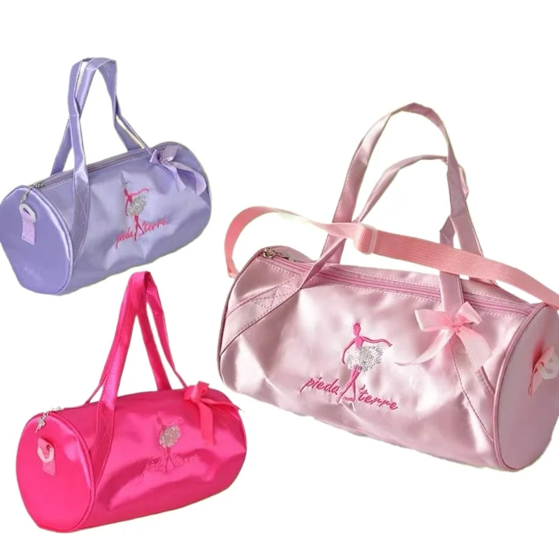 

Детская танцевальная сумка для девочек: наплечная сумка-кроссбоди, рюкзак для балета, сумка для одежды, обуви и платьев