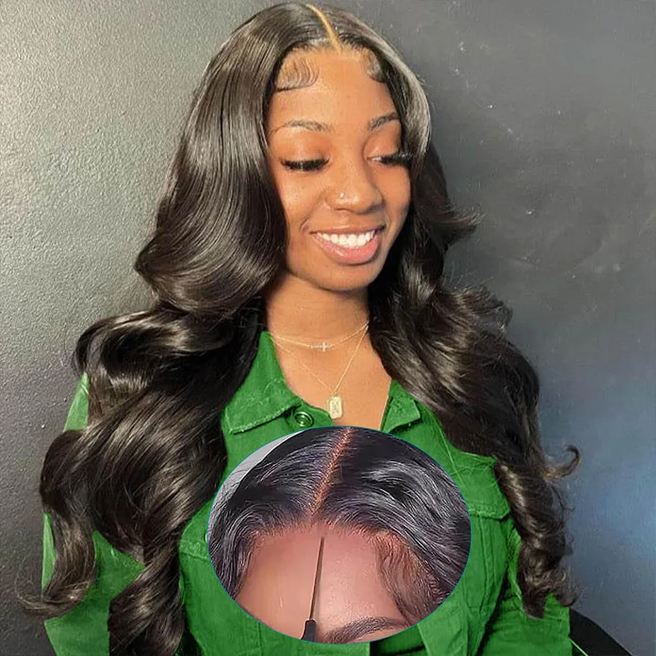 Glueless Wear And Go Prelucked Human Body Wave Hair Wig 4x4 Closure HD Transparent Upgrade Pre cut Ready Wear And Go Lace