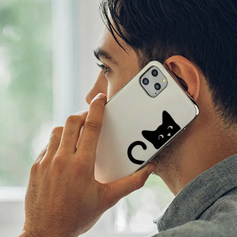 Car Window Decals Cartoon Funny Peeking Cat Decals Strong Adhesion Car Modified Sticker For Window Phone Case Luggage Motorcycle