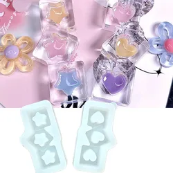 1PC 3-even Heart and Star Shaped Silicone Shaker Mold Quicksand Molds Jewelry Tool Jewelry Accessories