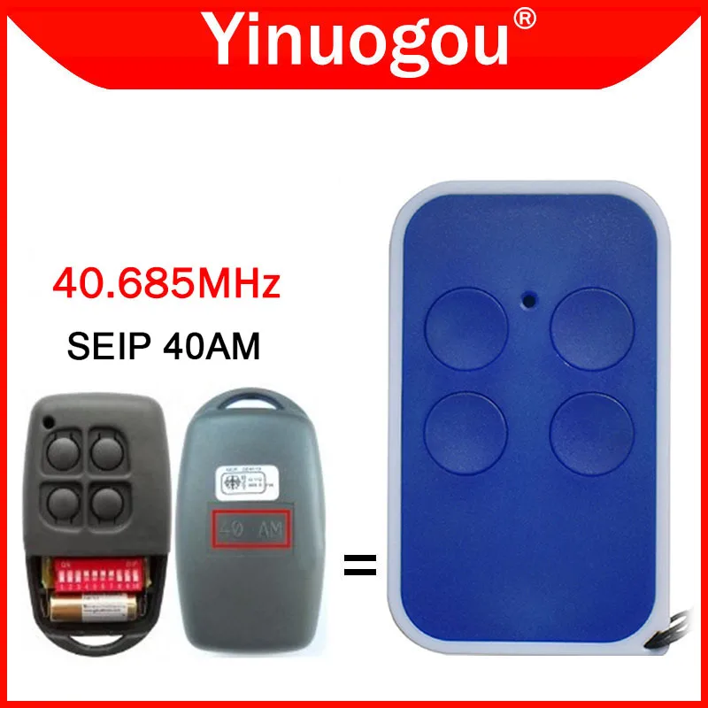 Para SEIP 40AM Controle Remoto para Porta de Garagem 40.685MHz Código Fixo 40MHz