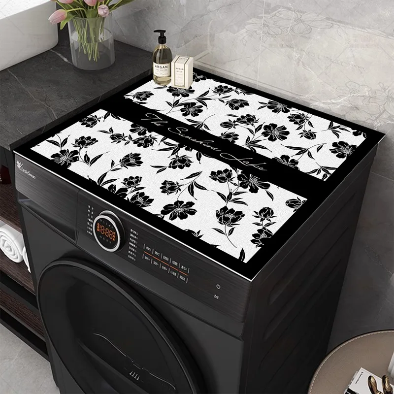 

American Style Washing Absorbent Machine Cover Diatomite Dustproof Mat for Fridge Microwave Oven decor table
