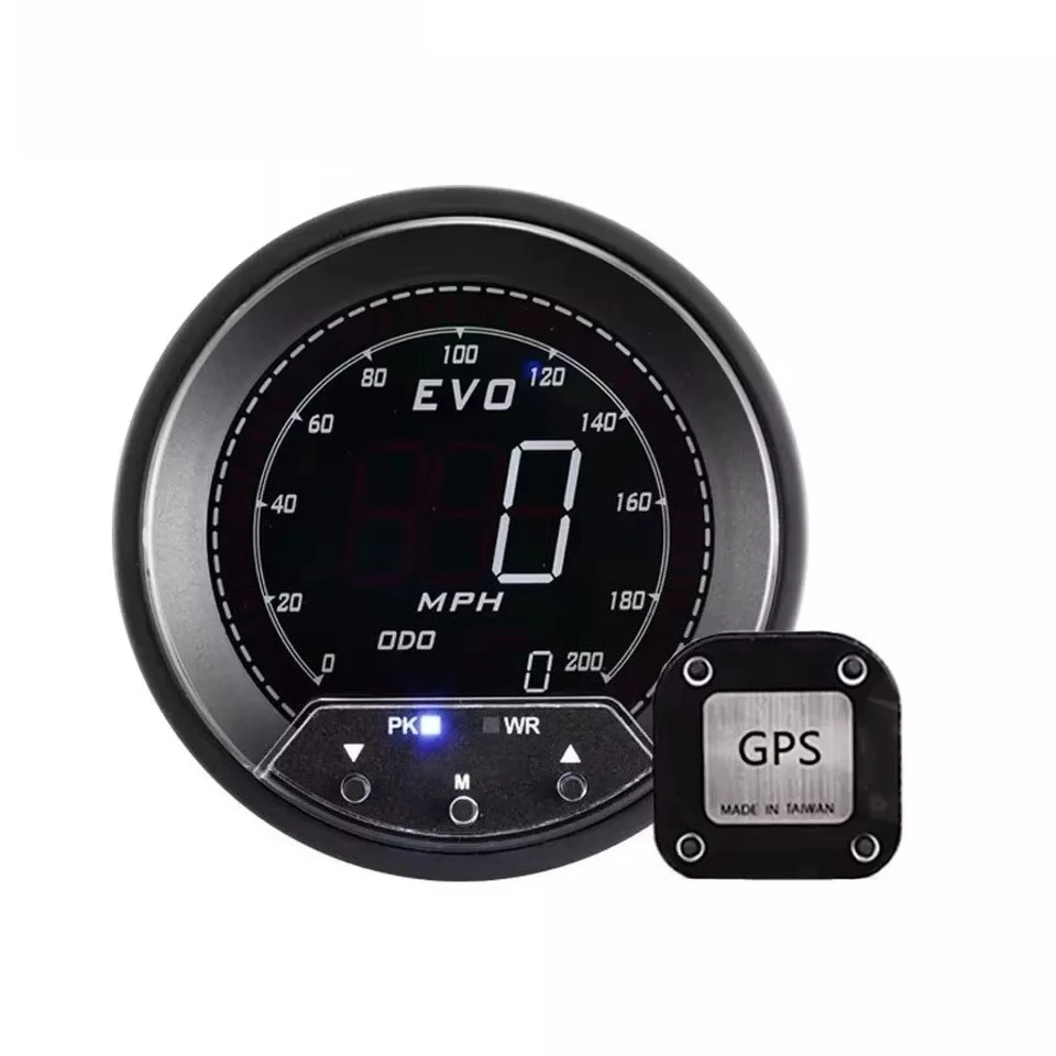 Picture 3: Universal Digital Speedometer and Odometer for Automobiles, GPS-compatible Odometer, MPH/KM/H Switchable, 12V, 85mm