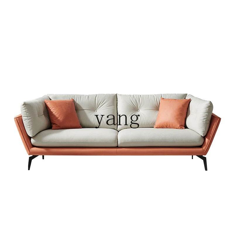 LTT Italian beige size apartment living room bedroom modern Nordic double triple sofa
