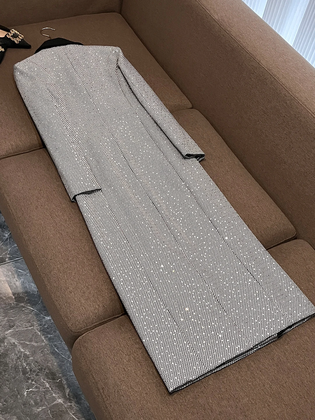 الخريف الشتاء الركبة طول الخصر مقصوص هيبورن Sle منتصف طول معطف Busin مكتب Ladylike Briti Faion طويل Sve #2