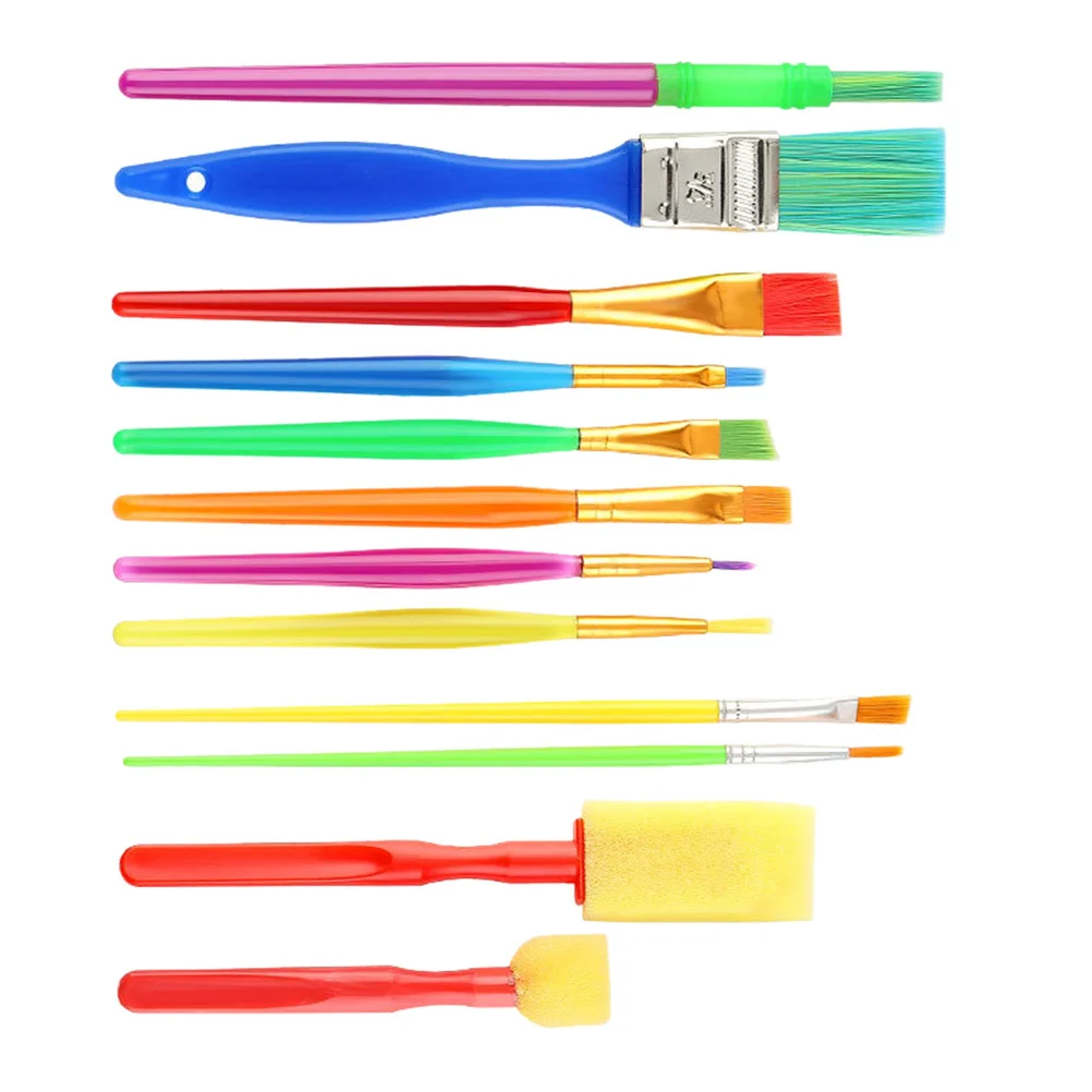 

12Pcs Art Brush Set High Quality Painting Tools for Watercolor Kids Classroom DIY Projects Portable Design