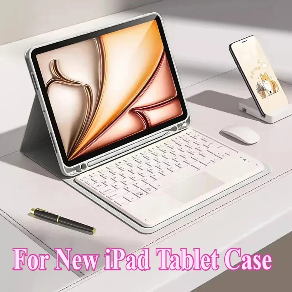 

Новый чехол для клавиатуры и мыши APPLE IPad A16 11th Gen 2025 года для iPad Air M3 M2 11/13 Mini7 A17 Pro M4 Funda с магнитным чехлом для планшета