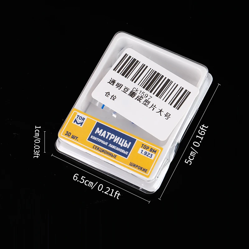 วัสดุทันตกรรมสำหรับทันตแพทย์แมทริกซ์โพลีเอสเตอร์เมทริกซ์ทางทันตกรรมโปร่งใส30ชิ้น/กล่อง