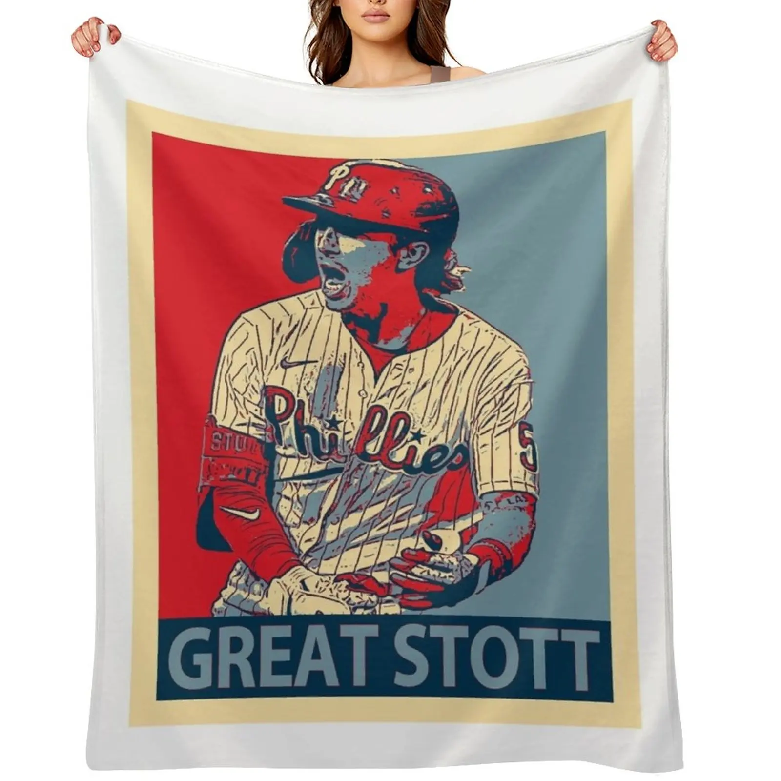 

Bryson Stott great stott Throw Blanket Custom Thermal Luxury Thicken Thins Blankets