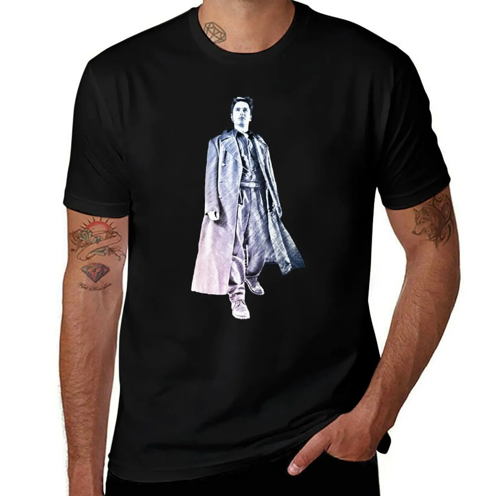Captain Jack Harkness T-Shirt man t shirt cotton T-Shirt