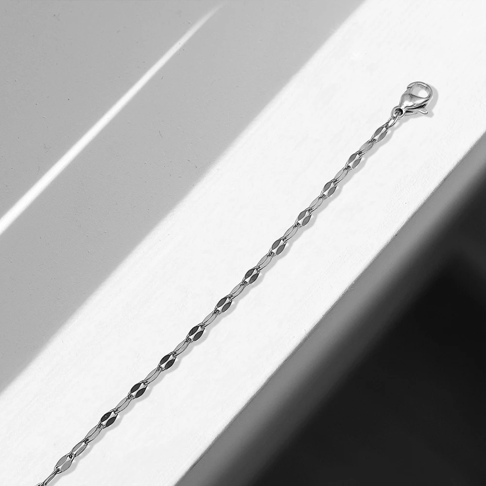 eManco Stainless Steel Necklace for Women Pendant Women Jewelry Chain  Silver Color  Chain of lace Wholesale or dropshipping