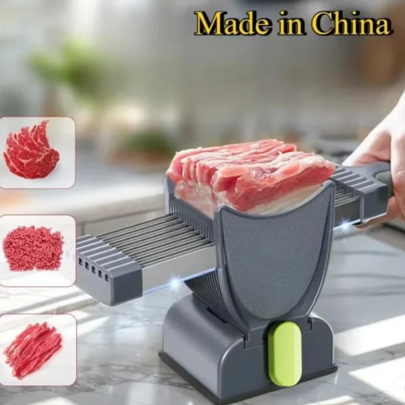 Meat Slicer Manual Slicers Kitchen Knife Set for Meat Slicing Shredding Manual Fresh Meat Cutter Slicer for Beef Kitchen Tools