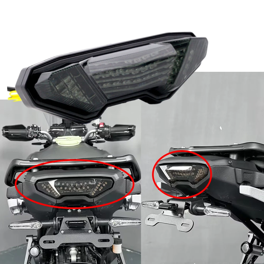 LED Motorcycle Turn Signals Integrated Tail Light Rear Brake Taillight for YAMAHA MT-09 2014 2015 2016