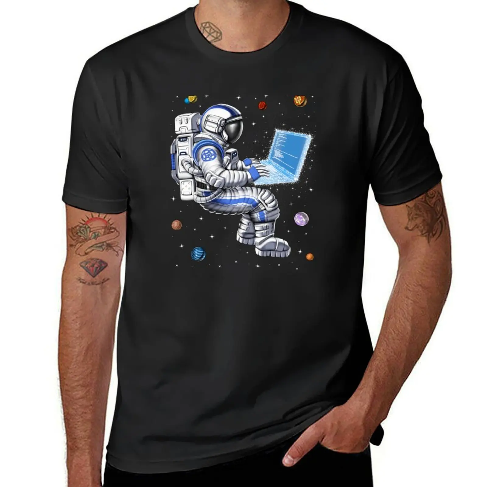 

Space Astronaut Programmer T-Shirt korean fashion custom t-shirts customs vintage t shirt men