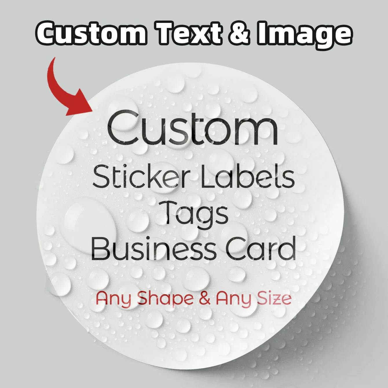 Autocollants ronds personnalisés avec texte et image, étiquettes pour cadeaux de célébration, étiquettes cadeaux d'anniversaire et sceaux pour enveloppes de mariage, 1/50/100 pièces