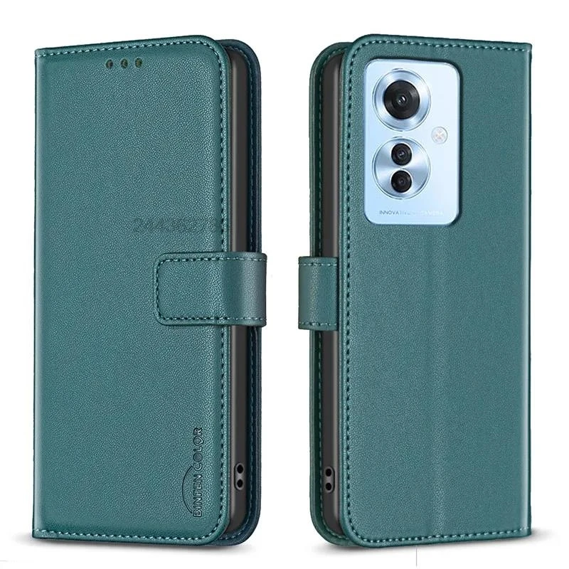 Reno11F Luxury Leather Wallet Phone Case on For OPPO Reno11 F A59 A79 A98 5G A18 A38 A58 A78 4G Card Slot Magnetic Cases 11F 5G