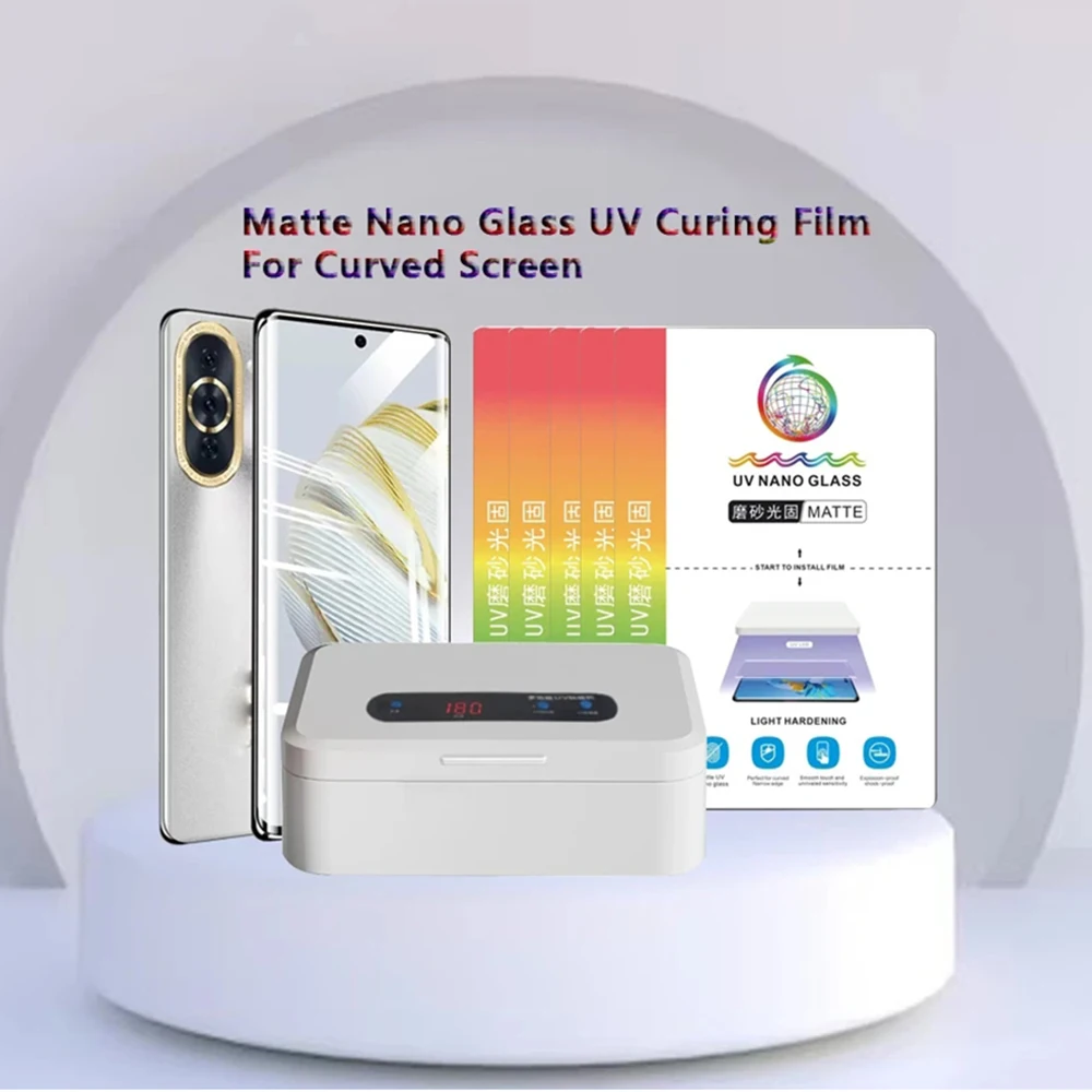 FilmExpert 50pcs Matte UV Film NANO Glass Screen Protectors for Hydrogel Movies Cutting Machine Gaming Film for Plotter Cutter