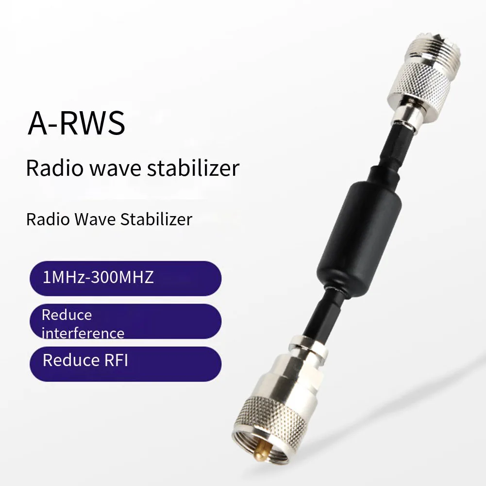 A-RWS Radio Wave For For Stabilizer 1-300MHz HF Anti Ferrite Choke For Ham Radio Station Coaxial Cable RFI Suppression Tool