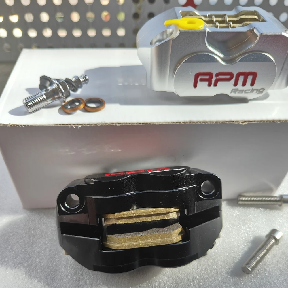 RPM 4 Piston Radial Brake Caliper With 200/220mm Brake Disc Kit Rotor 58/70mm Hole Spacing For Yamaha Aerox Nitro BWS Honda