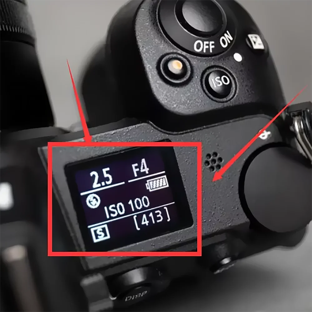 NEW Top Small LCD Screen Display Window Glass Protecor For Nikon Z6 Z7 Z6II Z7II Camera Repair parts