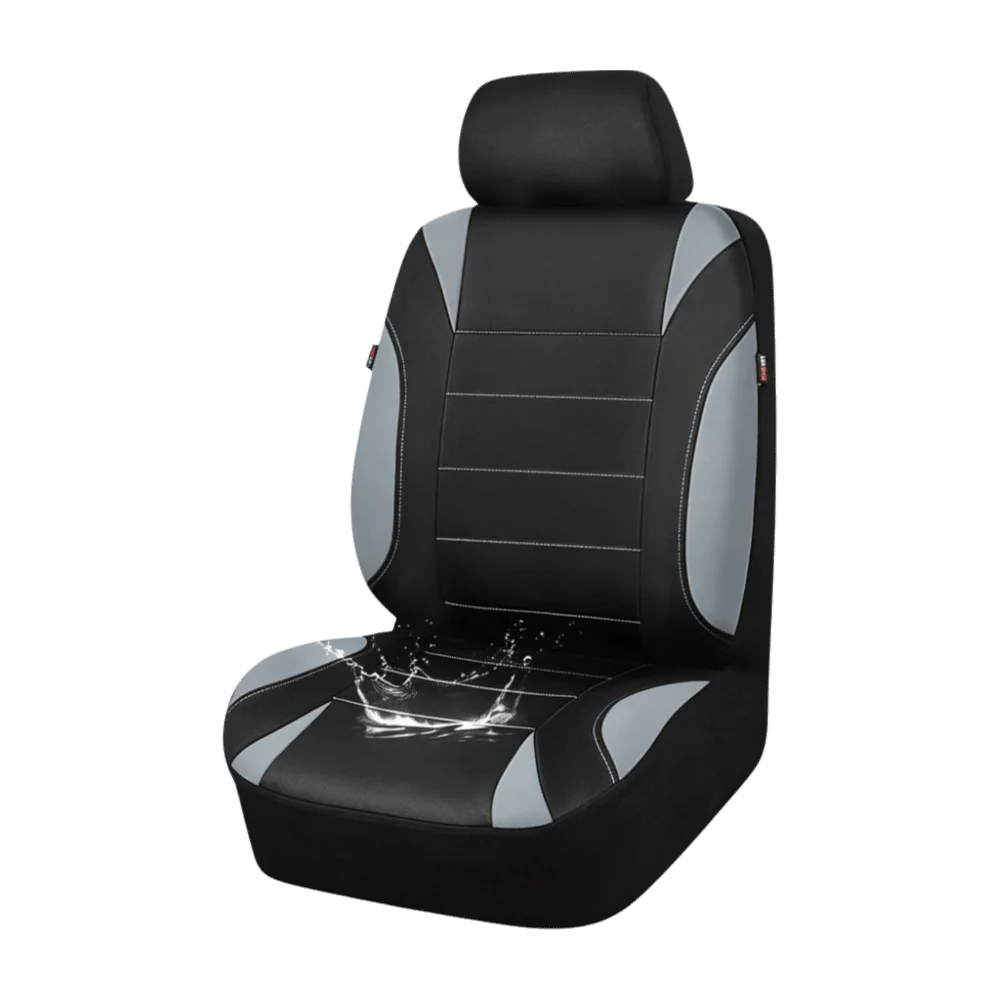 Automotive Interior Waterproof Car Seat Covers PU Leather Racing Style Seat Protector Universal Fit All-Season Seat Cushion Van