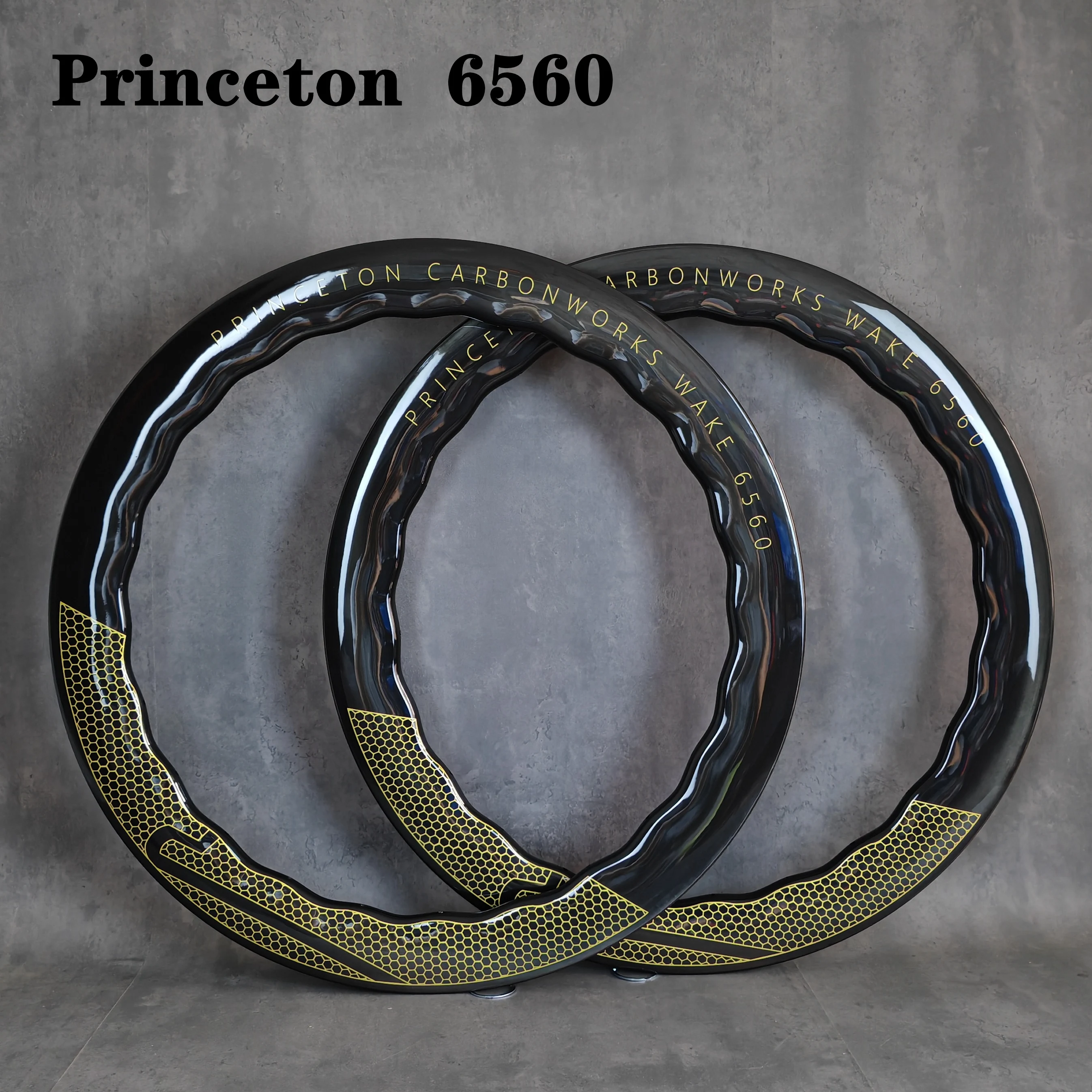 Princeton 6560 Carbon Rim Disc Brake, Tubular, Tubeless, UD Matte, Glossy Finish, Depth 65mm Width 25mm/28mm, 24 Hole