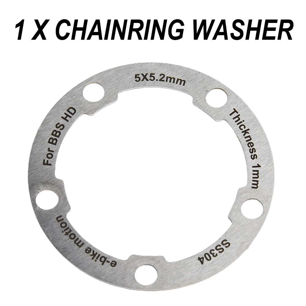 E-Bike Electric Scooter Brake Gasket Spacer 5Holes Chainring Washer 58x58x1mm Electric Bicycle Washer Bike Parts For-BAFANG-HD