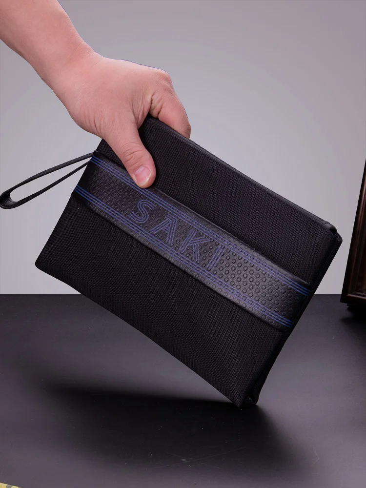 

Новая сумка из ткани быка, мужская большая сумка-конверт Capaci, повседневная деловая сумка-конверт, модная мужская сумка на молнии, мягкая водонепроницаемая