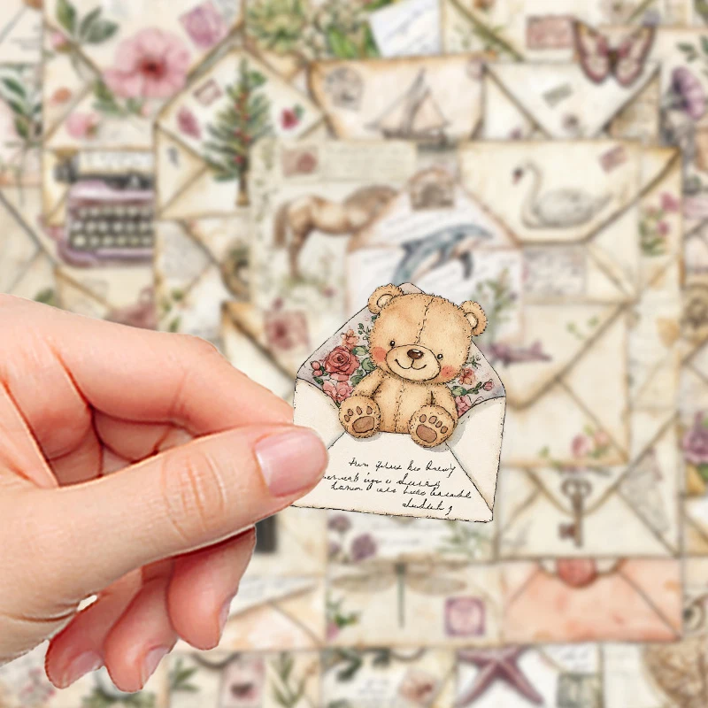 50 قطعة المغلف الرجعية الكتابة على الجدران ملصقات تذكارية حفلة دراجة نارية الغيتار المحمول الثلاجة الهاتف مذكرات جماليات الزخرفية الشارات