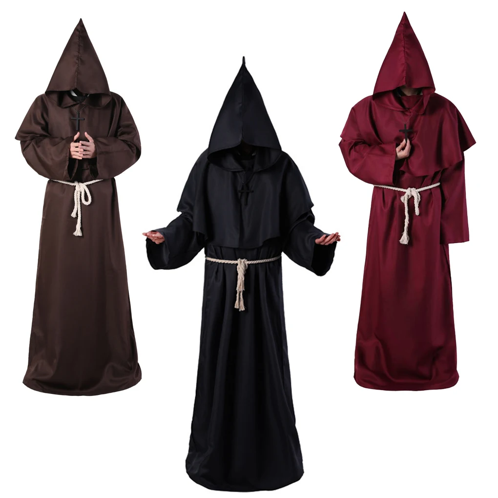 Plague Doctor-kostuums voor mannen vrouwen volwassen zwarte dood heks priester cosplay carnaval Halloween kostuum Steampunk masker decoratie