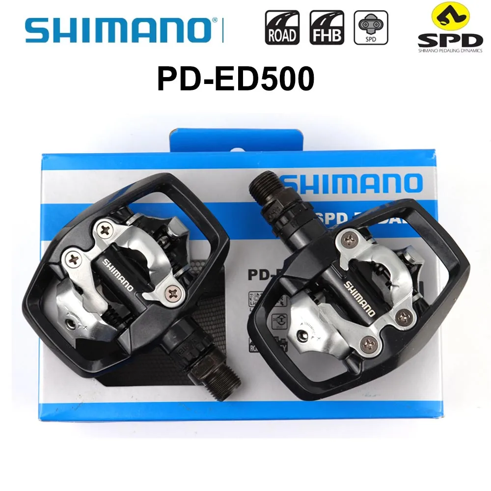 Shimano-クリート付き両面クリップレスspdペダル,pd ed500 eh500,SM