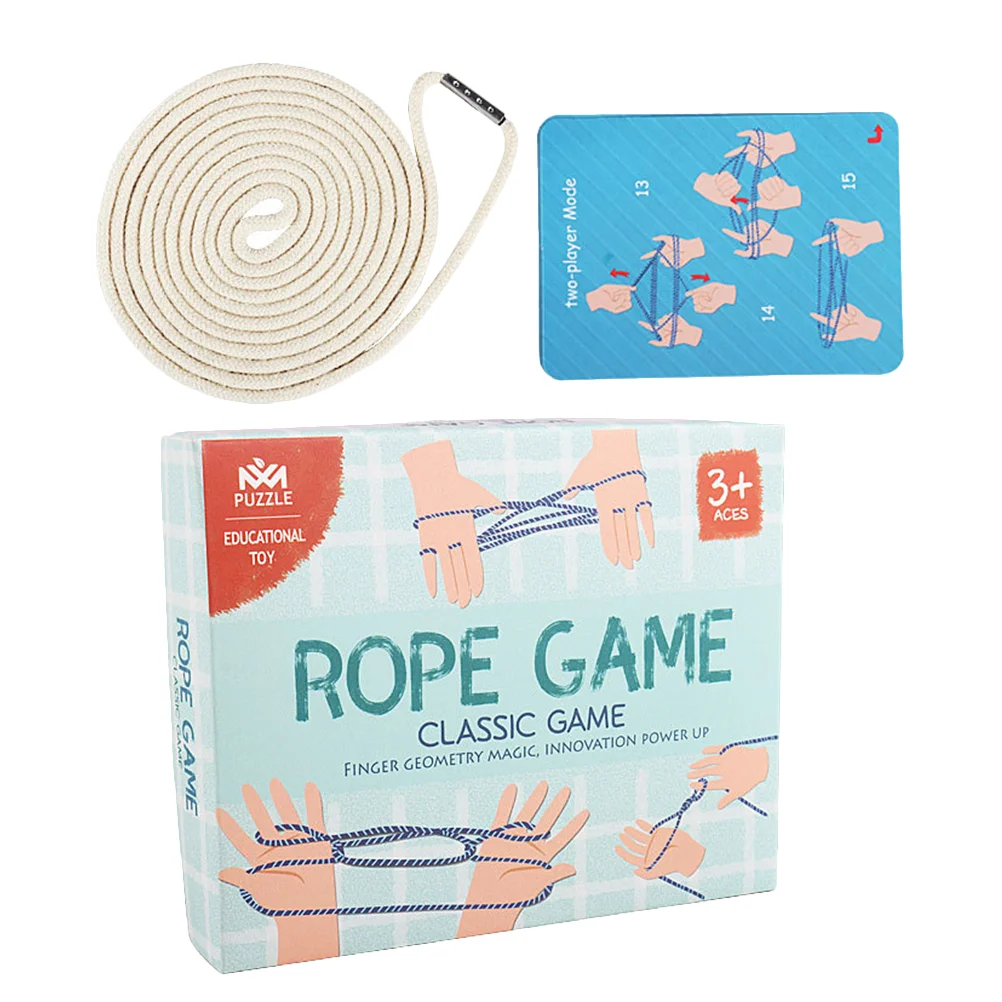 Braided Rope Chinese Weaving Cooperative Games Finger Toys Cradle Hand Flowers Educational