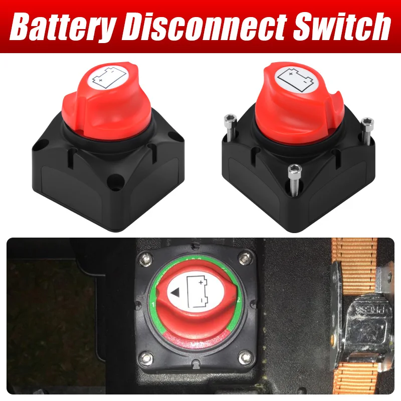 

275A On Off Battery Cut Off Switch Master DC 12-48V Waterproof Battery Disconnect Switch for Car Vehicle RV Yacht and Boat