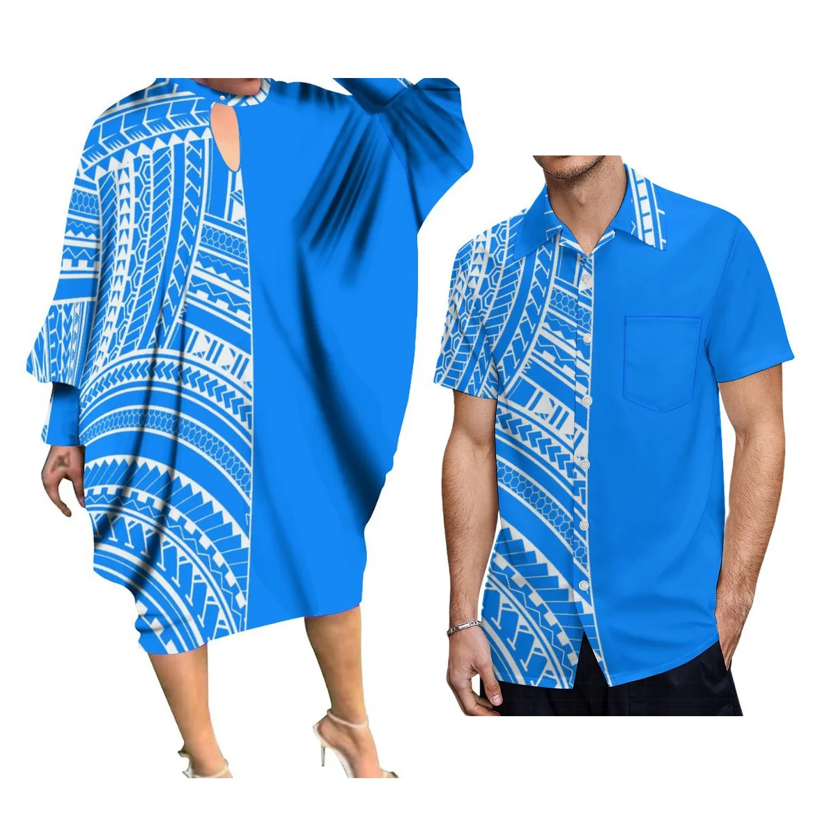 

Hawai Design Loose Casual Womens Dresses Print Big Size Long Ponchos Dress Kaftan Batwing Long Sleeve Dress