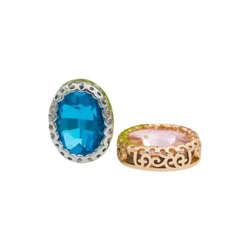 10x14mm,13x18mm Oval Crystal Sew On Rhinetones Pointback Glass Sew on Stone with Nest Claw Sewing Rhinestone for Wedding Dress