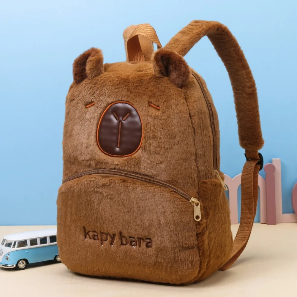 Shoulder Bag Capybara Plush Backpack Animals Students School Bag Couple Crossbody Bag Handbag