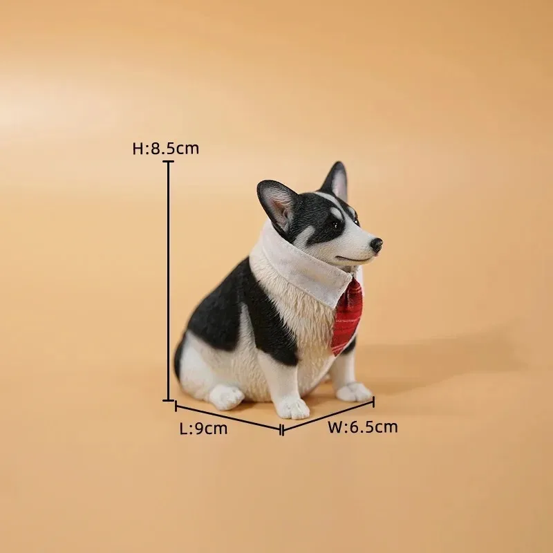 

JXK 1/6 масштабная имитация креативного толстого милого смолы корги модель собаки для 12 дюймов фигурки ремесла подарок орнамент