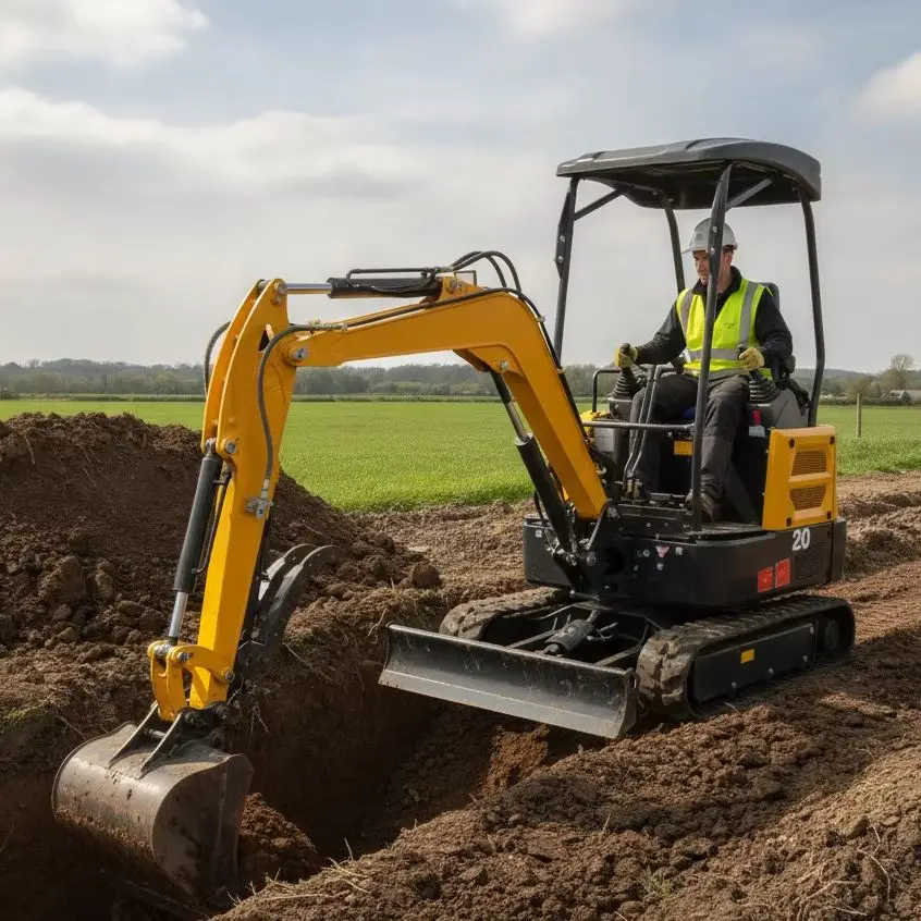 Custom 2T Compact Excavator for Residential Utility Expansion CE Euro 5 Construction Equipment System