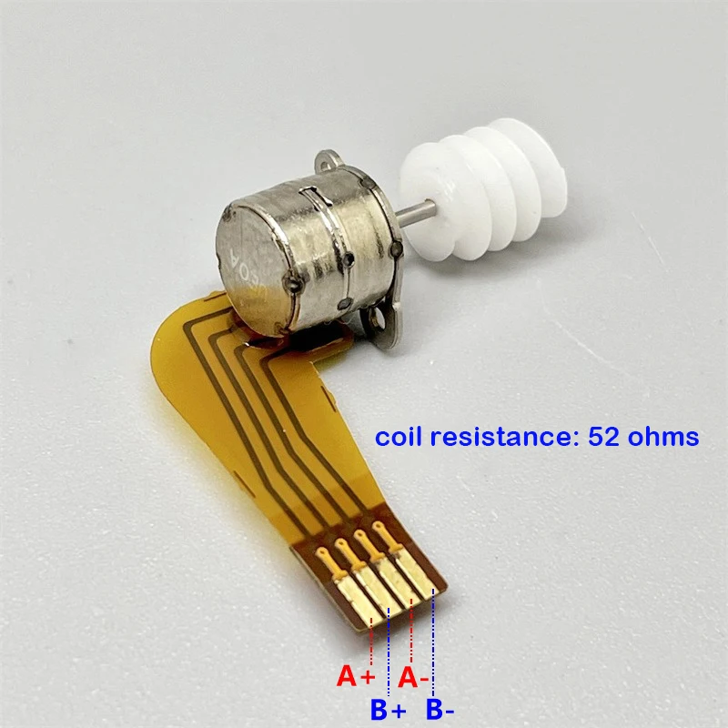 DC 3V 4V 5V Precision Mini Stepper stepping Motor with Worm Gear 2-phase 4-wire