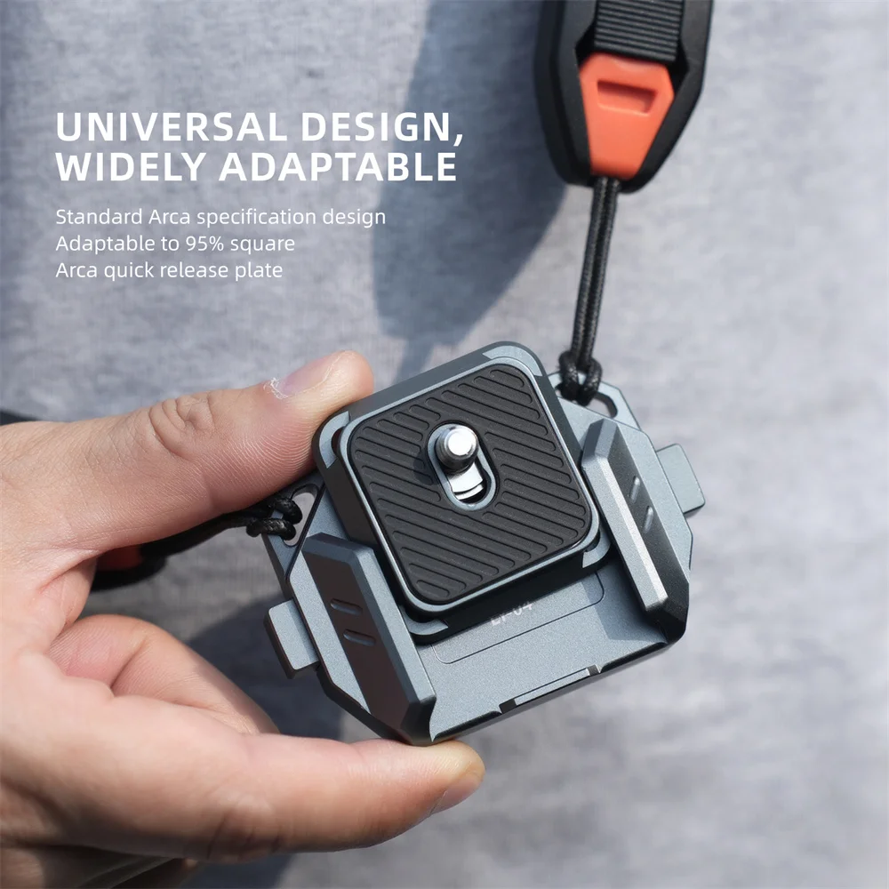 Quick Release Plate Shoulder Strap Base Adapter for DSLR Tripod Slider Mount Canon Nikon Sony